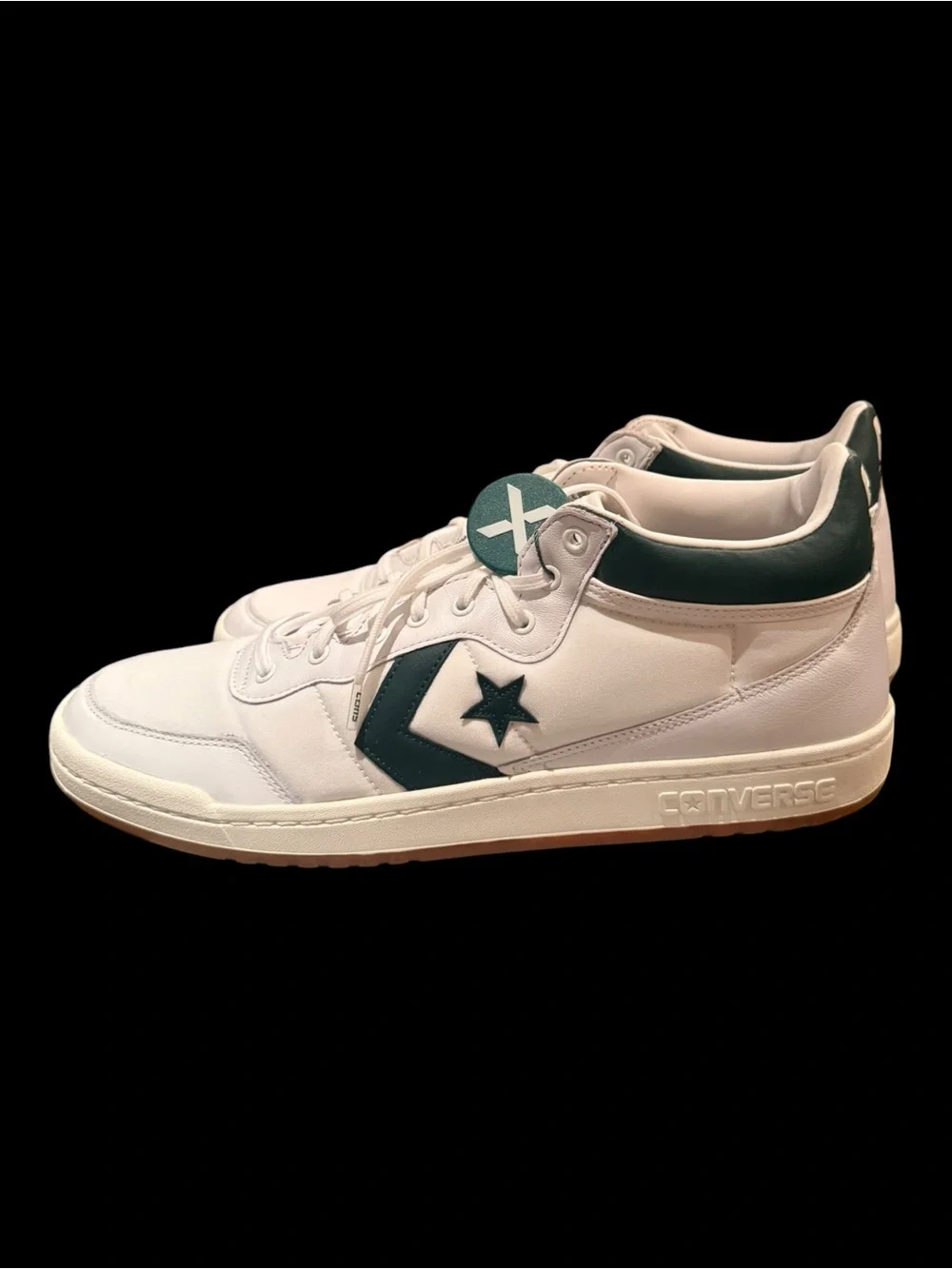 Converse CONS Fastbreak Pro Mid White Deep Emerald Gum 166247C Men’s Size 13 NEW